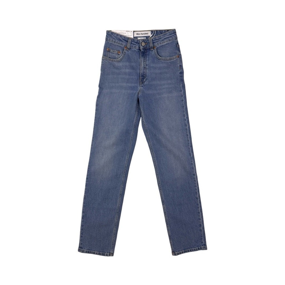 Won Hundred 26x32 Straight Stretch Jeans Light Blue Made in Italy NWT